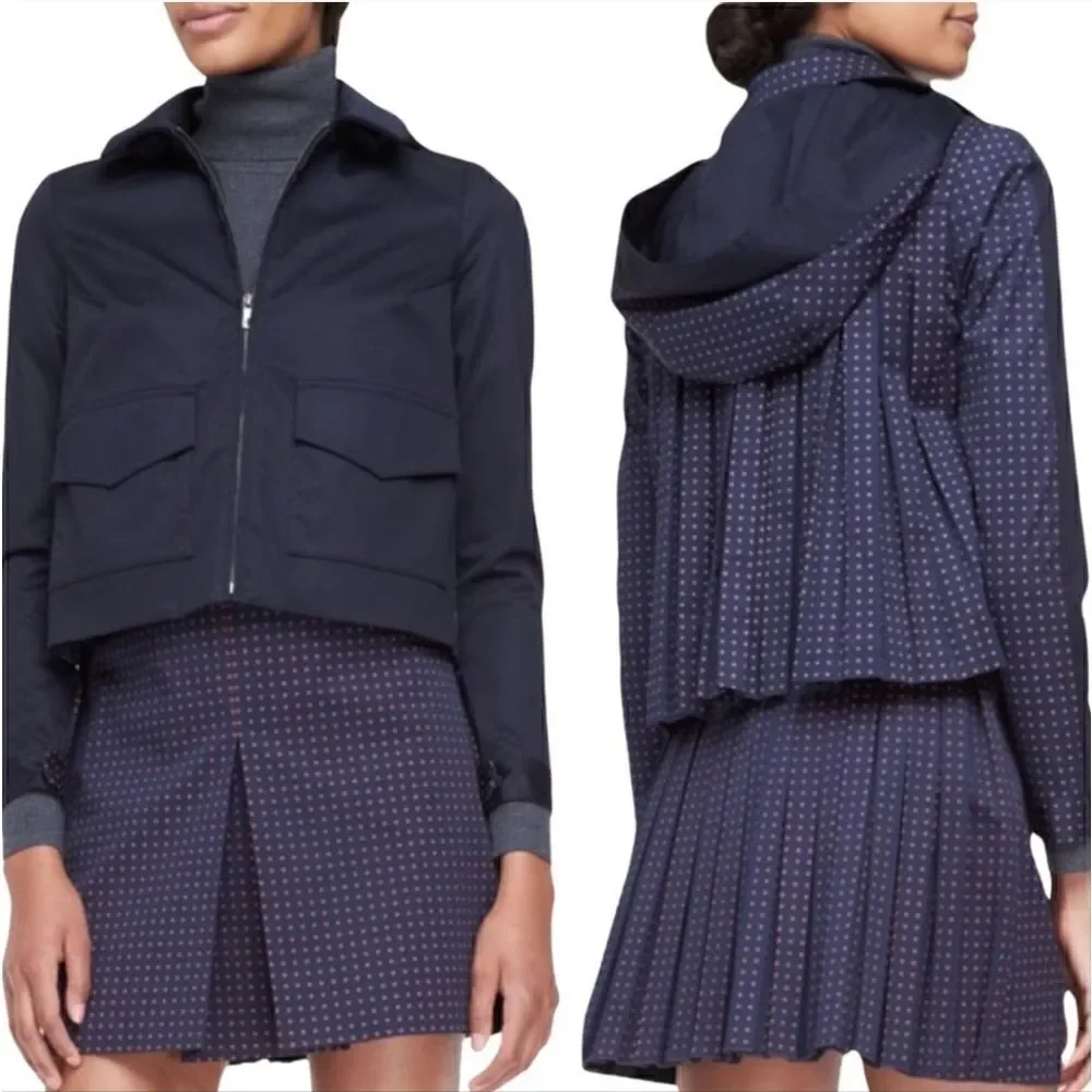 Tory Burch Lane Back Pleated Jacket